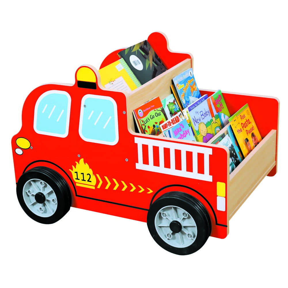 Bücherauto Feuerwehr, L 80 x B 51 x H 52 cm